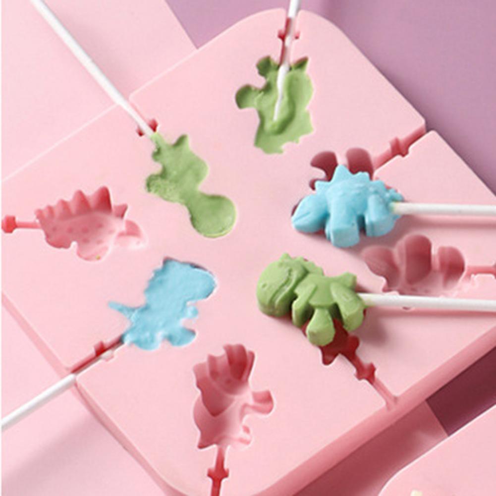 Heat-resistant Durable Square Exquisite Cartoon Lollipops Candy Mold for Home