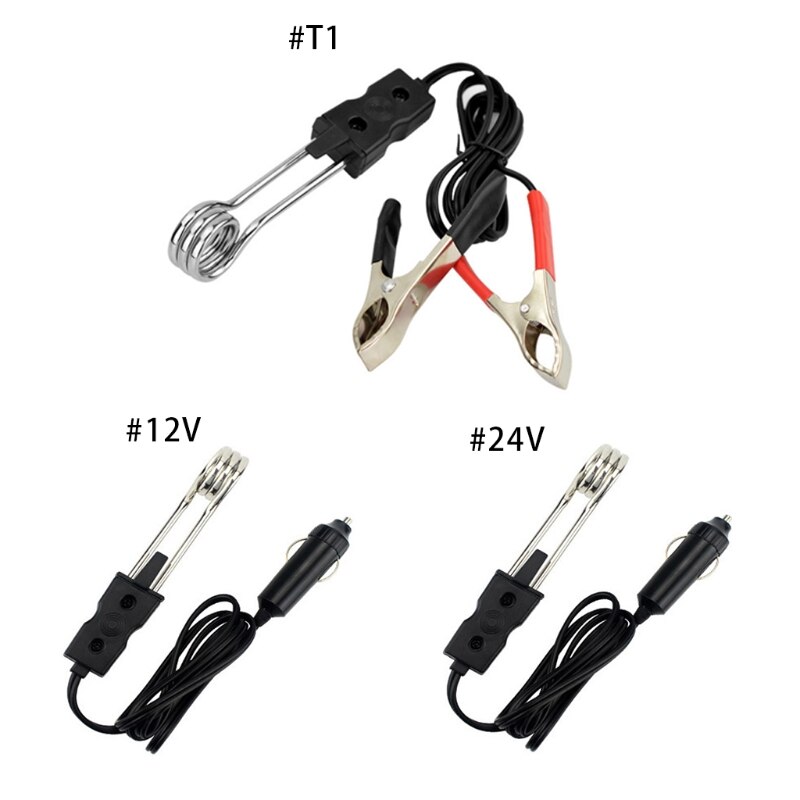 1 Pc 12V/24V Space Saving Car Water Heater for Coffee Tea Car Immersion Water Heater Electric Winter Beverages Warmer