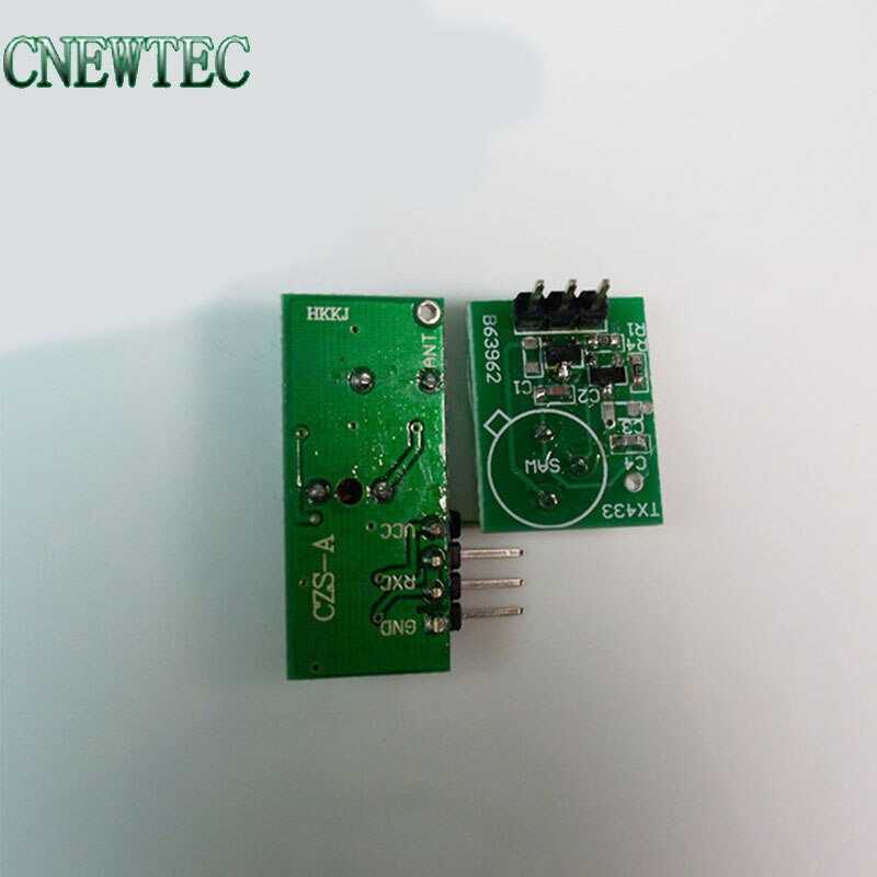 Best 1pair/lot 433MHZ Superregeneration Wireless Transmitter Module Burglar Alarm and Receiver Module