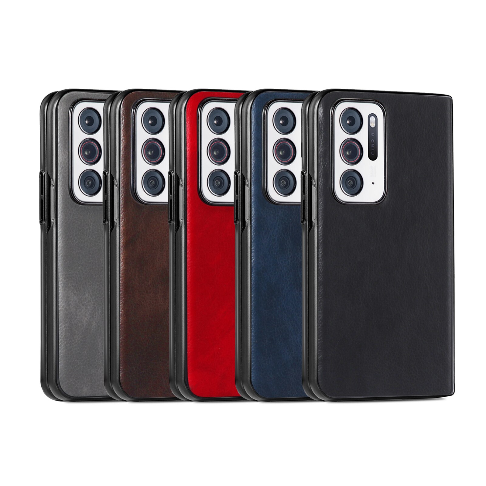 Case Voor Oppo Vinden N Premium Pu Leather Back Hard Shoockproof Cover Voor Oppo Vinden N PEUM00