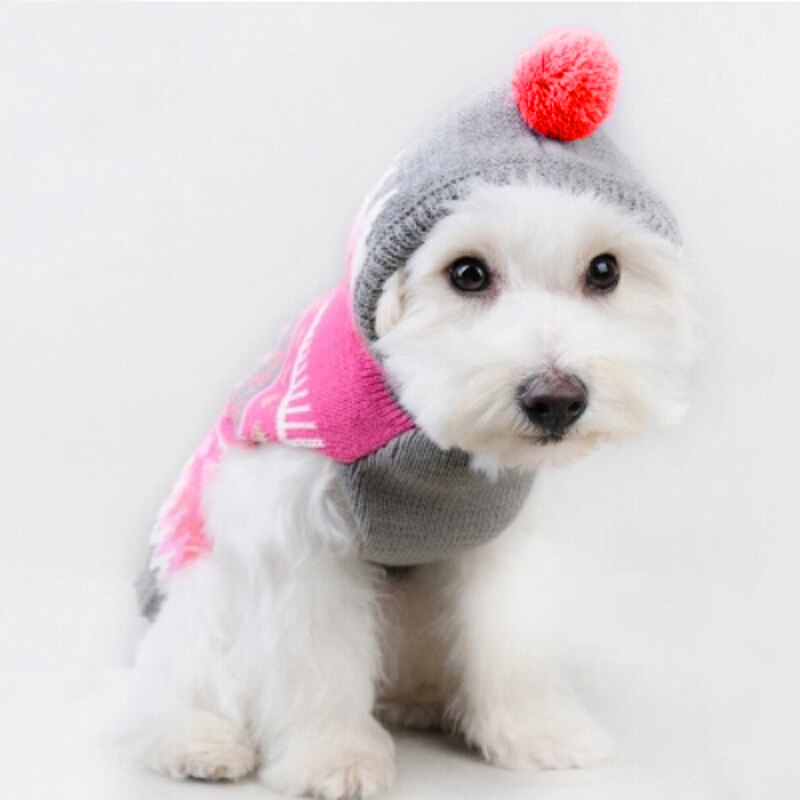 Kerst Sneeuwvlok Hond Trui Winter Warme Hond Jas Kleding Puppy Kat Hoodie Voor Kleine Middelgrote Honden Doggyzstyle