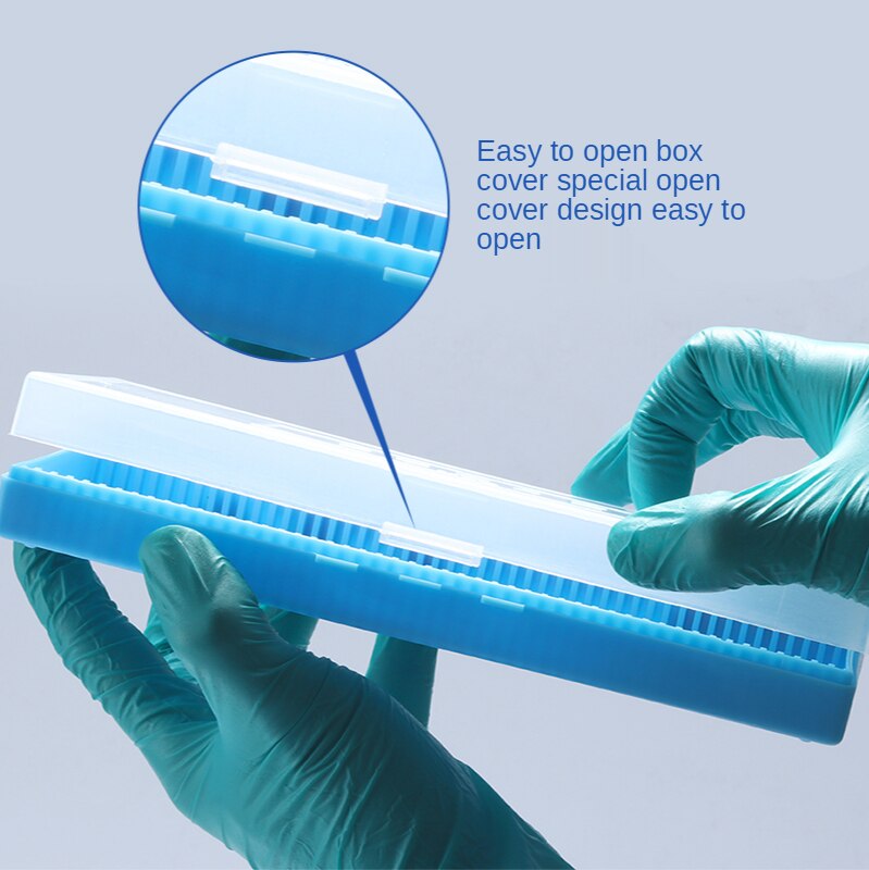 Section box 12/25/50/100 microscope slide specimen storage box storage plate storage box