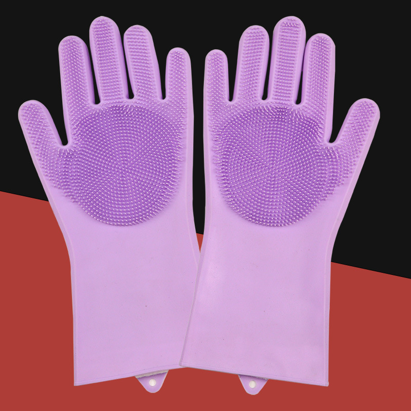 Guantes de limpieza para el cuidado de mascotas, guante de baño para perros y gatos, champú indirecto, depurador de Gel, guante de silicona suave y limpio, protección de la piel de las manos: Verde