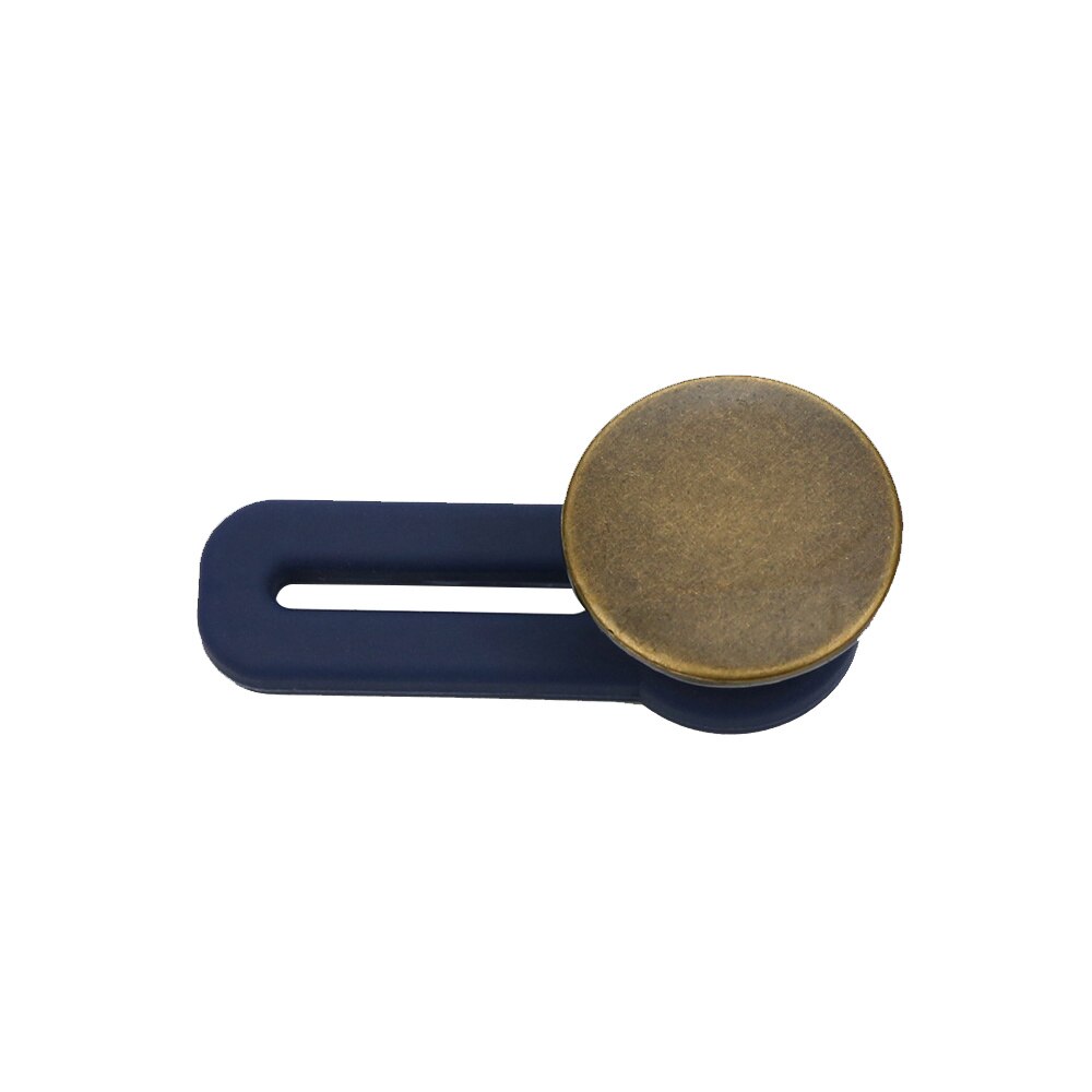 5PCS Retractable Buckles Metal Buttons Jeans Waist Extender Adjustable Disassembly Free Sewing Buttons for Clothing Jeans Pant: Bronze A / 1 Pc
