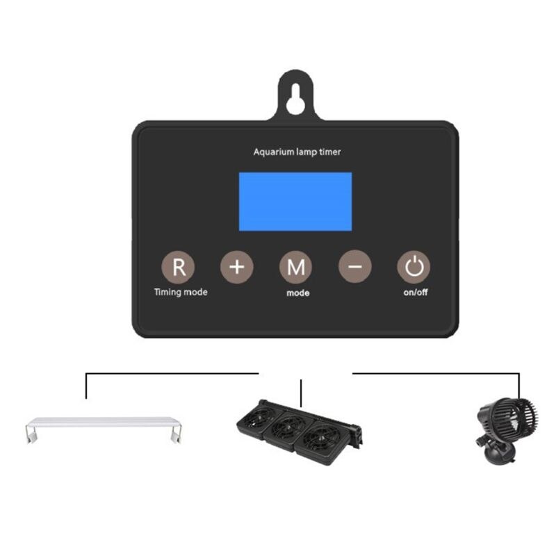 Smart Aquarium Dimmer LED Licht Controller Aquarium Lampe Timing Beleuchtung Digital LCD Display Einzigen Kanal Timer