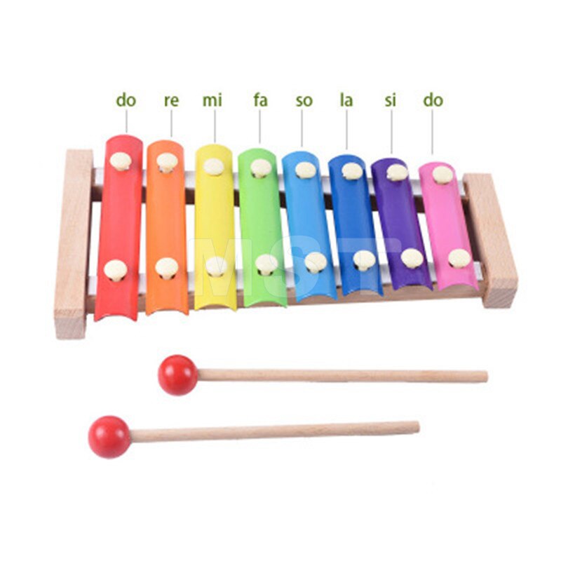 8 noten houten hand kloppen piano xylofoon vroege educatie percussie muziekinstrument speelgoed spel voor kinderen ontwikkeling