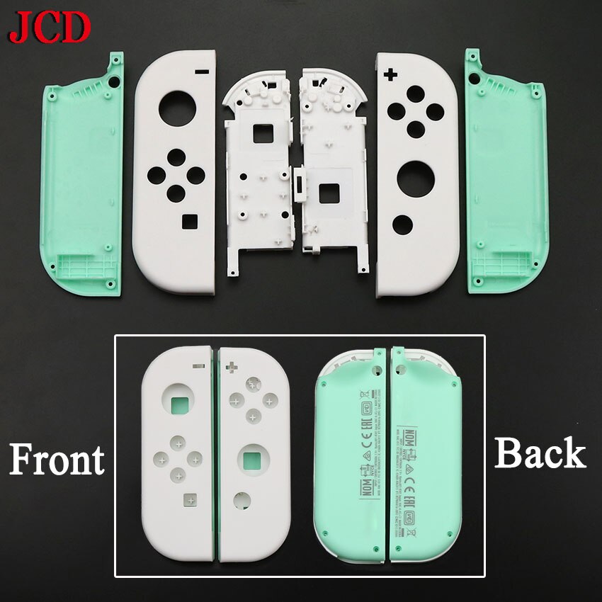 JCD 1Set Animal Crossing Replacement Housing Shell Case For Nintend Switch Joycon Left Right Controller Cover with middle frame: NO 3