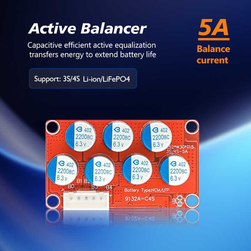 5A Batterij Actieve Equalizer Balancer Egalisatie Balanceren Li-Ion/LiFePo4 18650 Lithium Balance Board 4 S 8 S 10 S 16 S 24 S