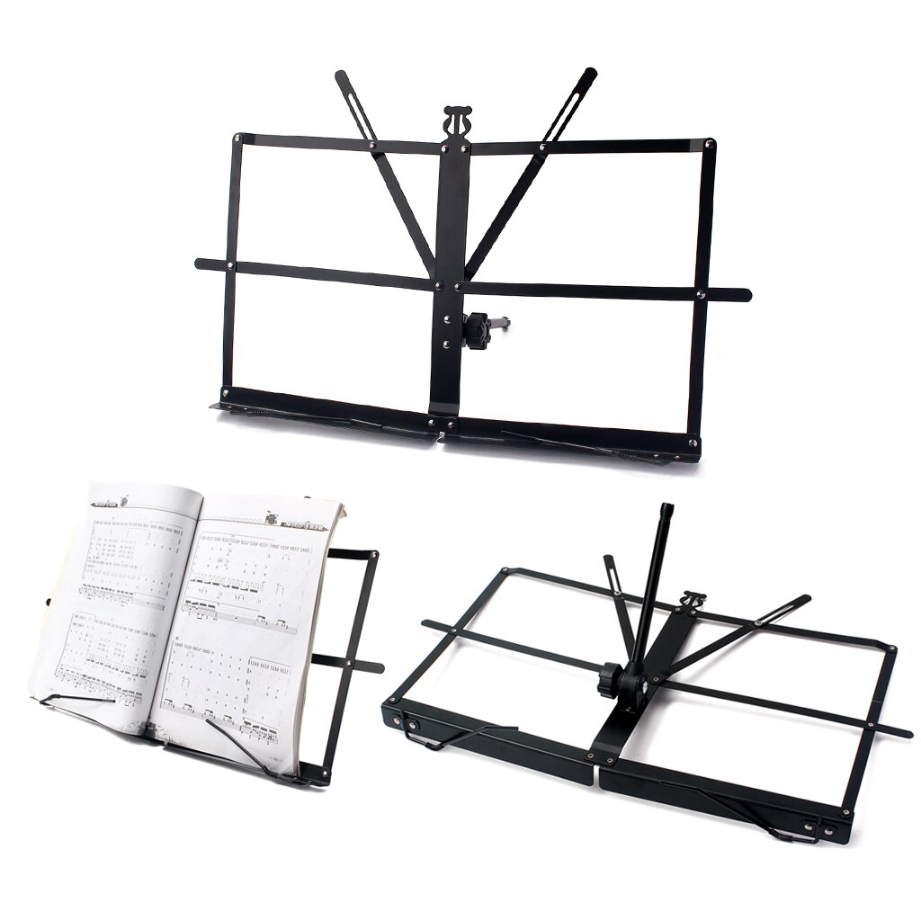 Steel Folding Adjustable Music Stand Desktop Stand Tabletop Rack for Singer