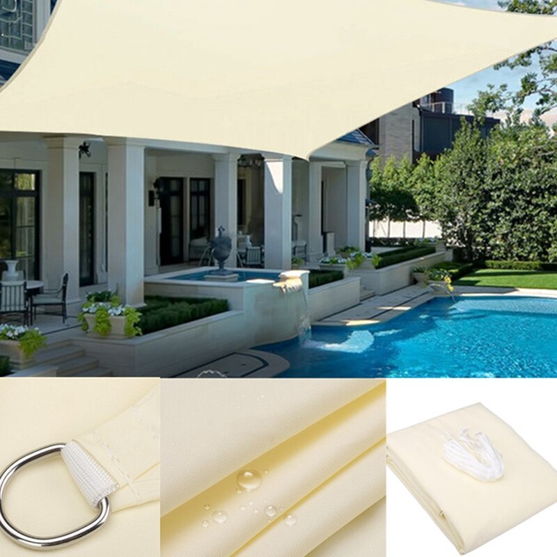 Waterproof Sun Shelter Sunshade Protection Shade Sail Awning Camping Shade Cloth Large for Outdoor Canopy Garden Patio