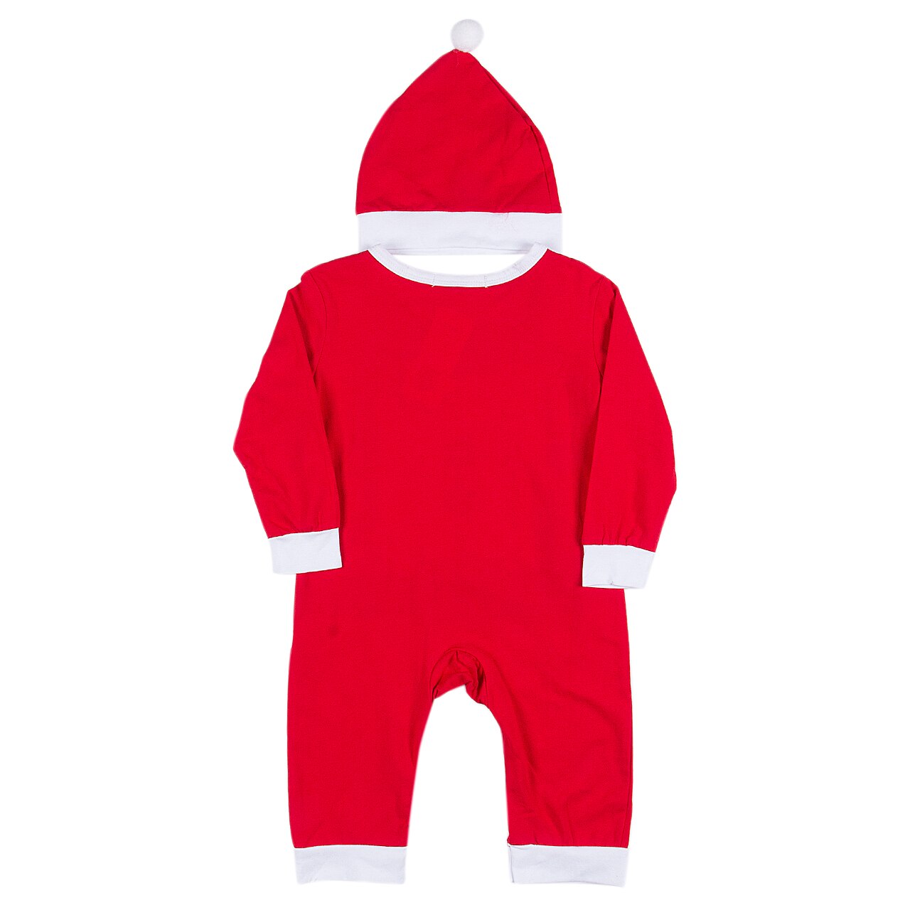 2019 Del bambino di Autunno della Molla di Abbigliamento infantile Del bambino di Natale Della Ragazza del Ragazzo Del Pagliaccetto Manica Lunga Tuta Cappello vestito 2pz impostato di Santa vestiti