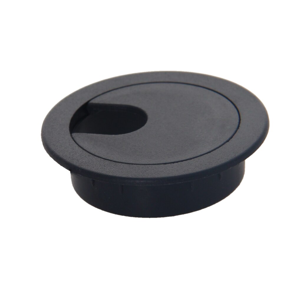 MroMax Desk Threading Box Plastic Cover Rod Diameter 35mm Black/Gray 35mm Hardware Office Appliances 5/15/30pcs