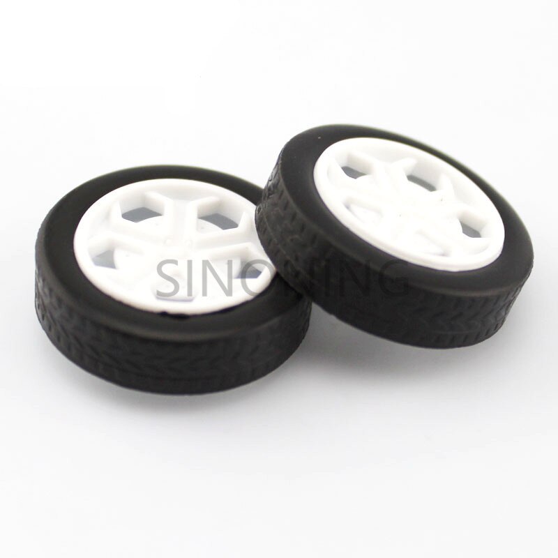 100pcs 26mm Diameter Tires Rubber Toy Car Wheel Part DIY model accessories