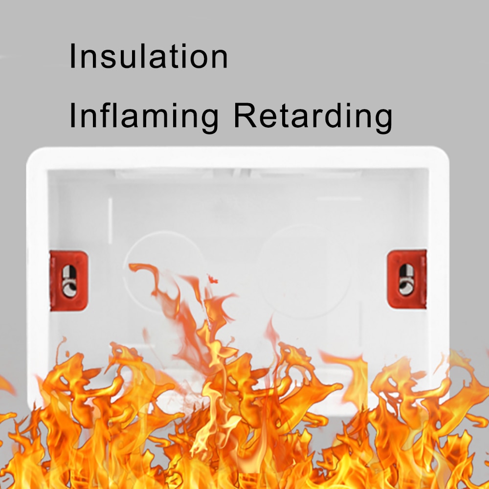 Wall Mounting Box Junction Boxes Bottom Cassette for Light Switch Socket 186mm 144mm 107mm Decoration Home Universal Model 118