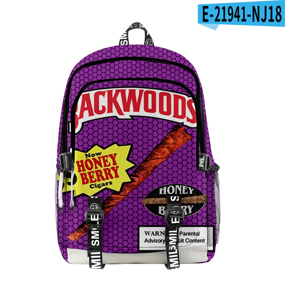 Backwoods 3d Printed Backpack School Student Casual Book Backpack Laptop Bag: S