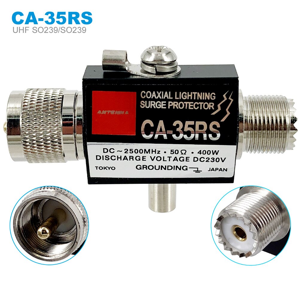 Antenna light arrester Surge Protector N Male to N Female Coaxial CA-23RP Connector: CA-35RS