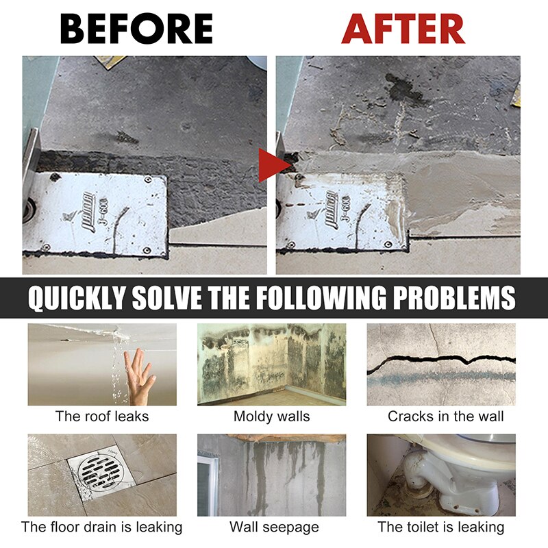 Waterproof Cement Multipurpose Crack Quick-Drying Mortar Glue Practical Home Plugging Tools Easy Operation Home Glue DJA88