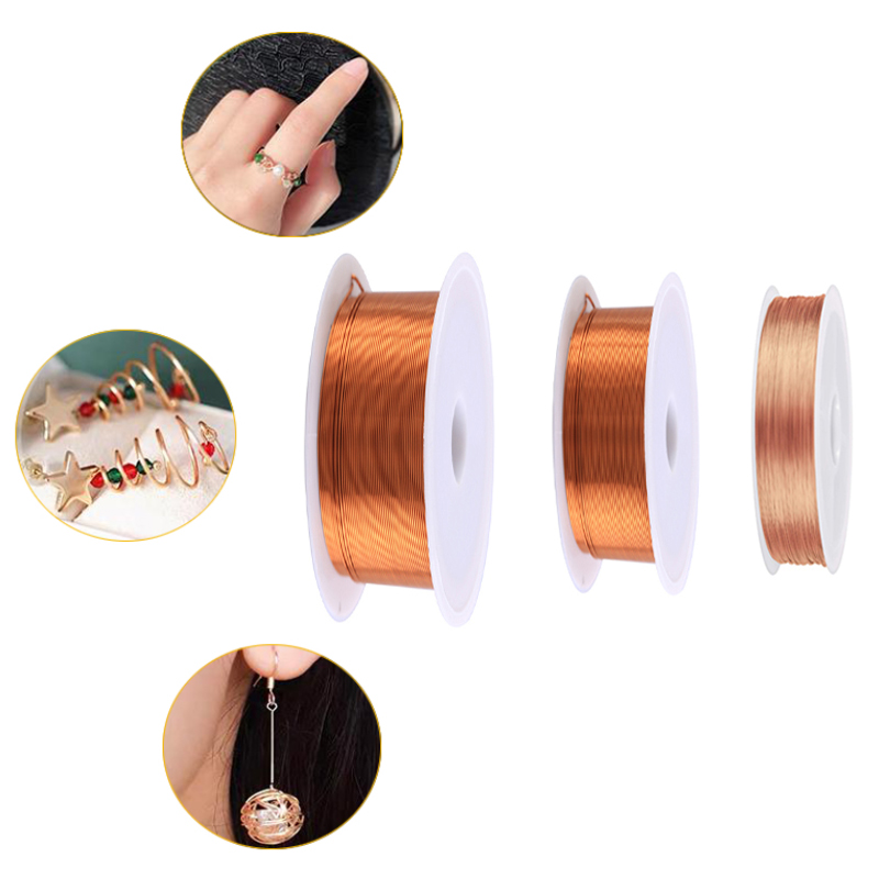1 coils copper wire 0.04-0.31mm cable copper wire electromagnetic wire enameled copper winding wire copper paint wire10-100meter