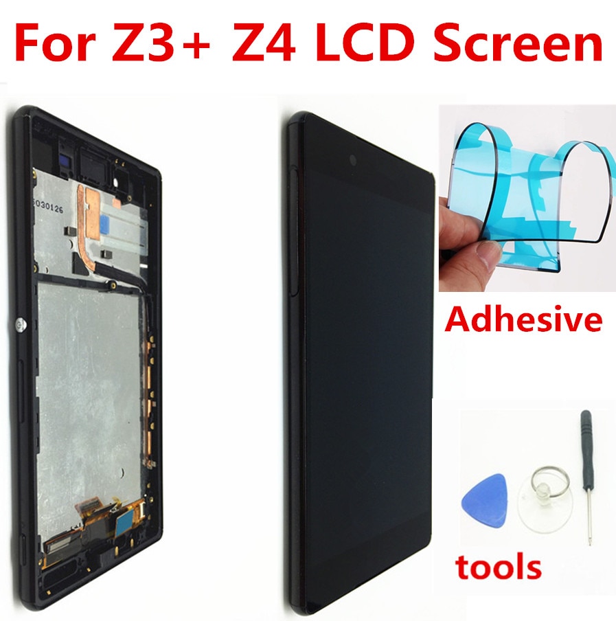 Pantalla táctil LCD ORIGINAL IPS para SONY Xperia Z4, 5,2 ", marco de repuesto para SONY Xperia Z3 + Z4, E6533, E6553