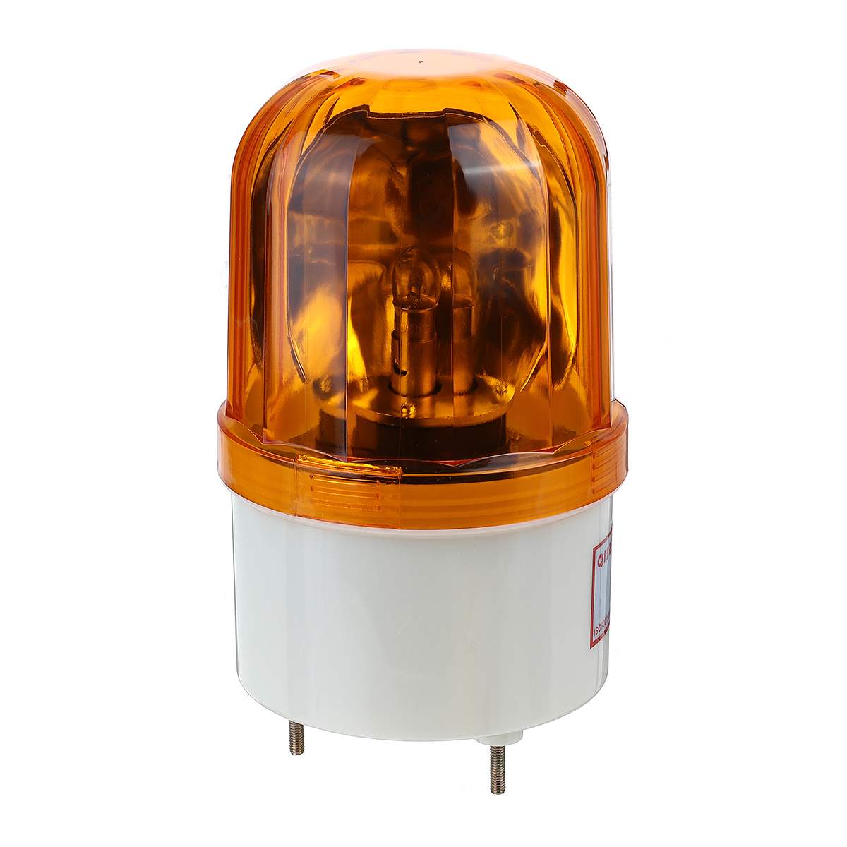 24V LTE-1101 LED Car Rotating Strobe Warning Light LED Flashing Beacon Emergency Light Waterproof Indicator Lamp with Screw Kit: Yellow