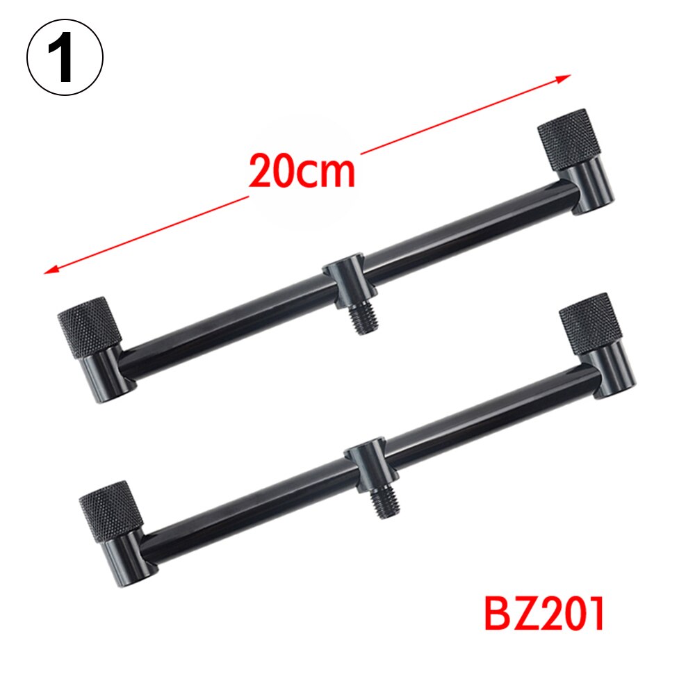 Carp Fishing Buzz Bars 20cm 30cm Fishing Rod Pod Holder Black Buzzer Bar for 2 Rods: 2x BZ201
