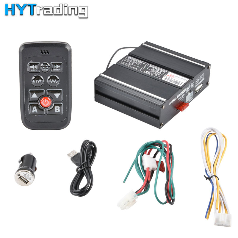Super Loud 200W For Car Auto Truck Police Fire Siren 8 Tone Alarm Warning Speaker Black Shell DC 12V Multi-tones Horn