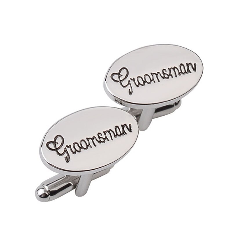 Männer Bräutigam Besten mann Bräutigam Vater der braut knapp Carving Hochzeit Party Manschettenknöpfe Clip Manschette Verknüpfung Platzanweiser pagen: Bräutigam Mann