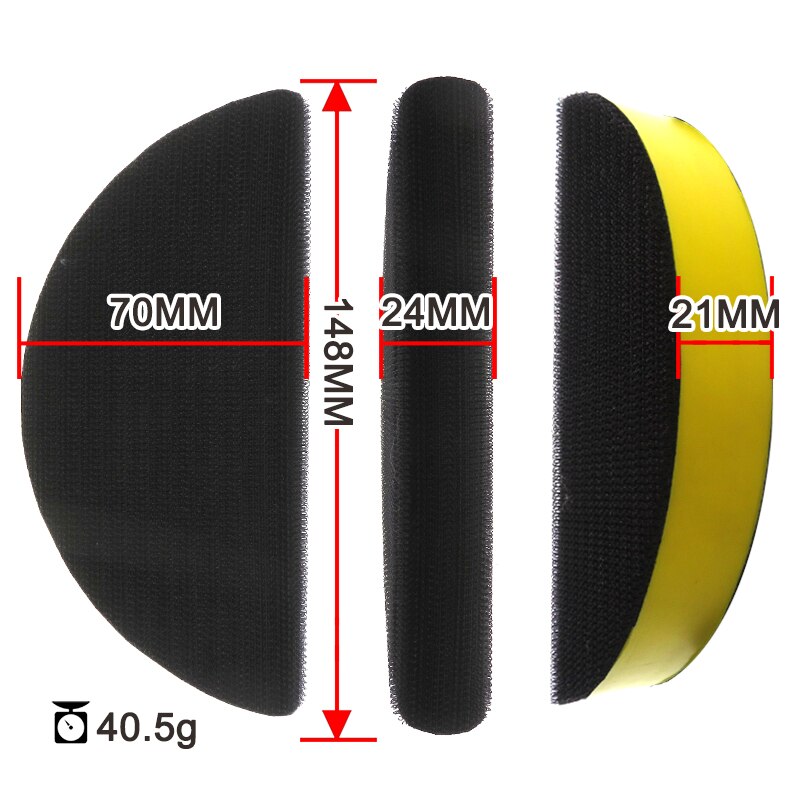 Rubber Hand Sanding Block Hook &amp; Loop Sanding Disc Holder PU Foam Grinding Block for Polishing Wood Furniture