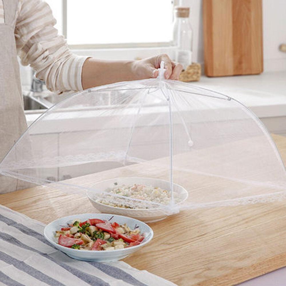 1 Pc Mesh Screen Voedsel Covers Grote Up Mesh Screen Beschermen Voedsel Cover Tent Dome Net Paraplu Picknick Voedsel Protector