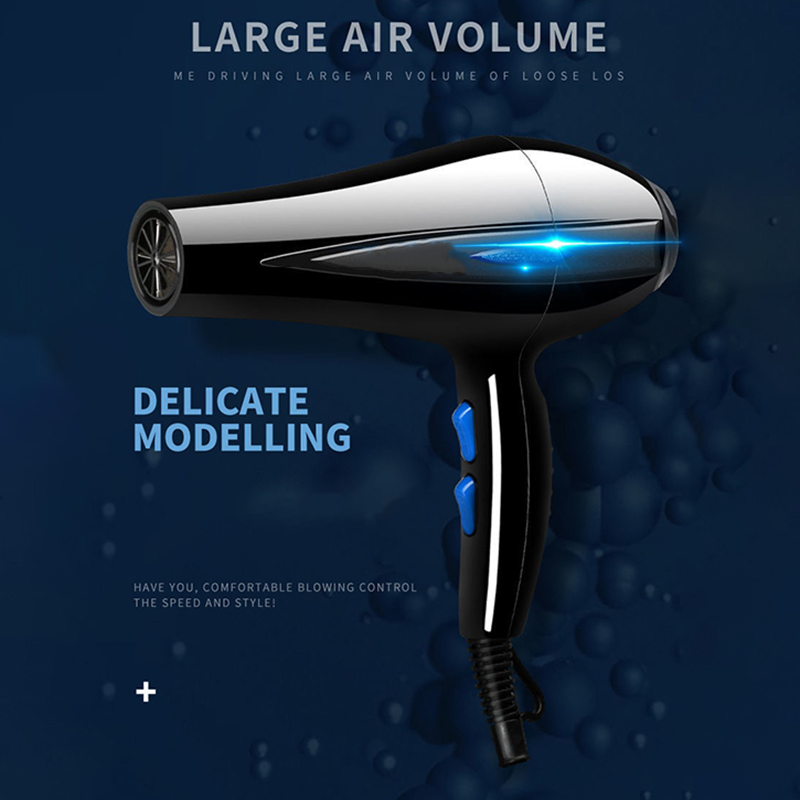 Secador de pelo , 1200W/2200W, engranaje de gran potencia, secador de pelo para peluquería, herramienta de salón de barbería, ventilador secador de pelo