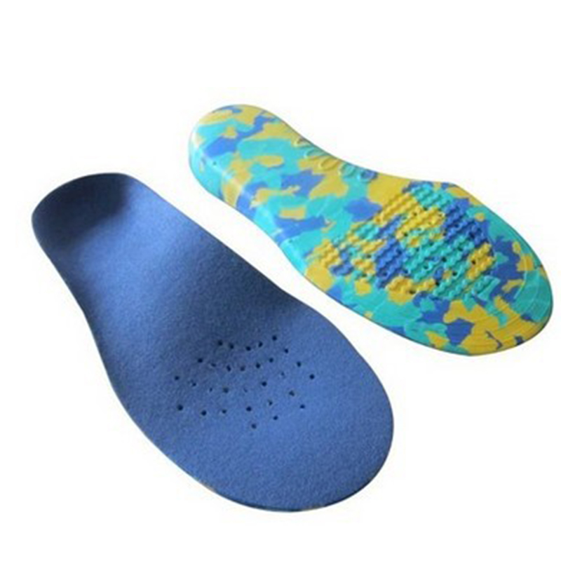 Semelles orthopédiques 3D à talon profond pieds plats pour enfants et enfants semelle de soutien de l'arc pour O/x-legs chaussures orthopédiques soin des pieds