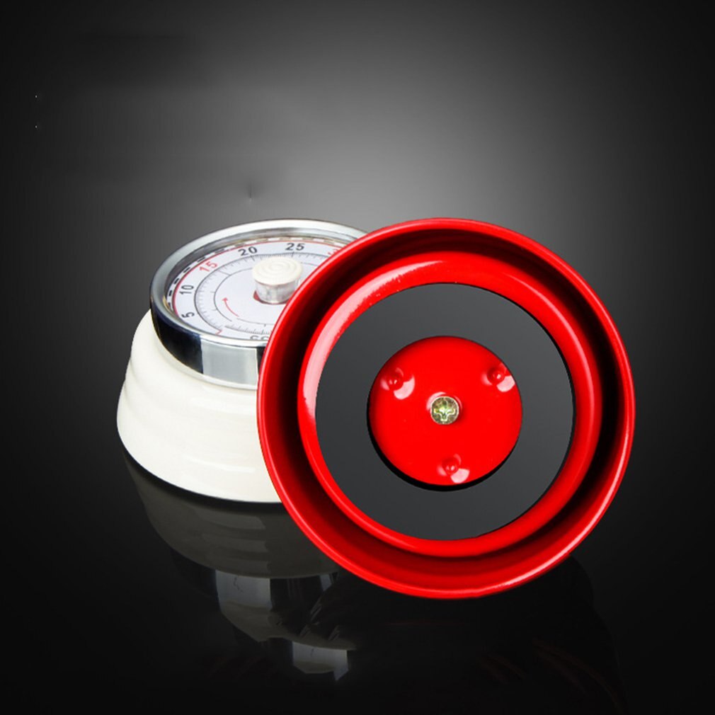 Kitchen Timer Countdown Magnetic Long Ring Bell Alarm Mechanical 60-Minute Timer for Study Cooking Baking Sports