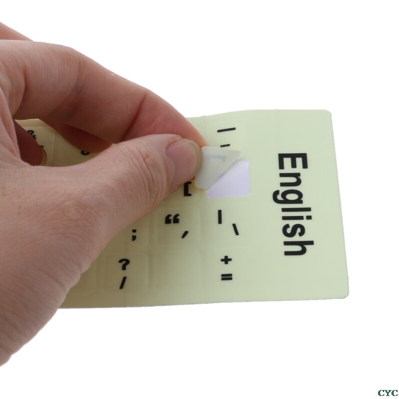 Fluorescent Keyboard Stickers Different Optional Language Luminous Waterproof Keyboard Protective Film