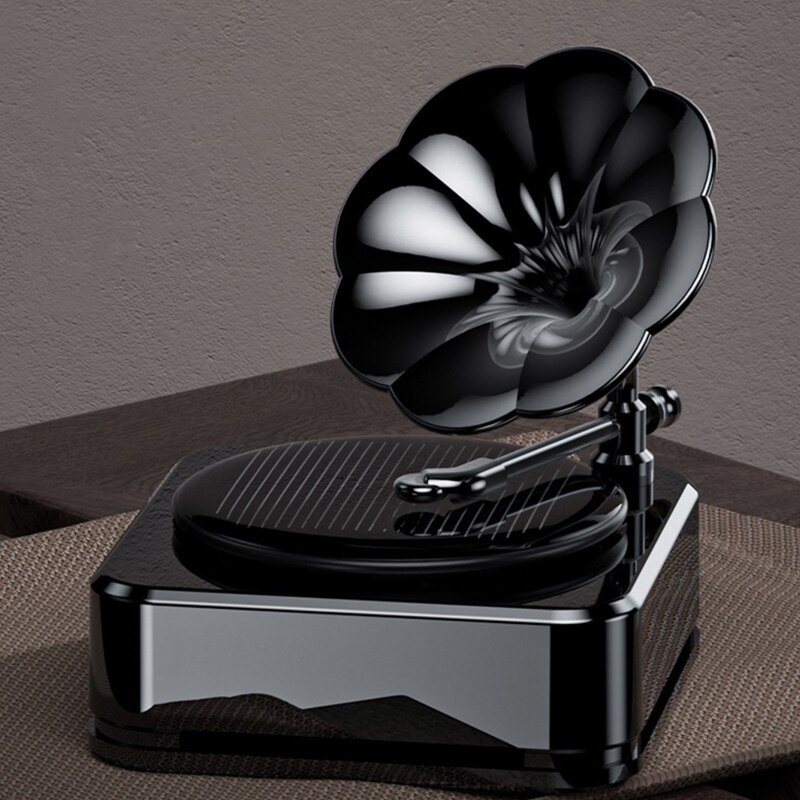 Simulation Record Player Car Aroma Diffuser Retro Style Aromatherapy Diffuser