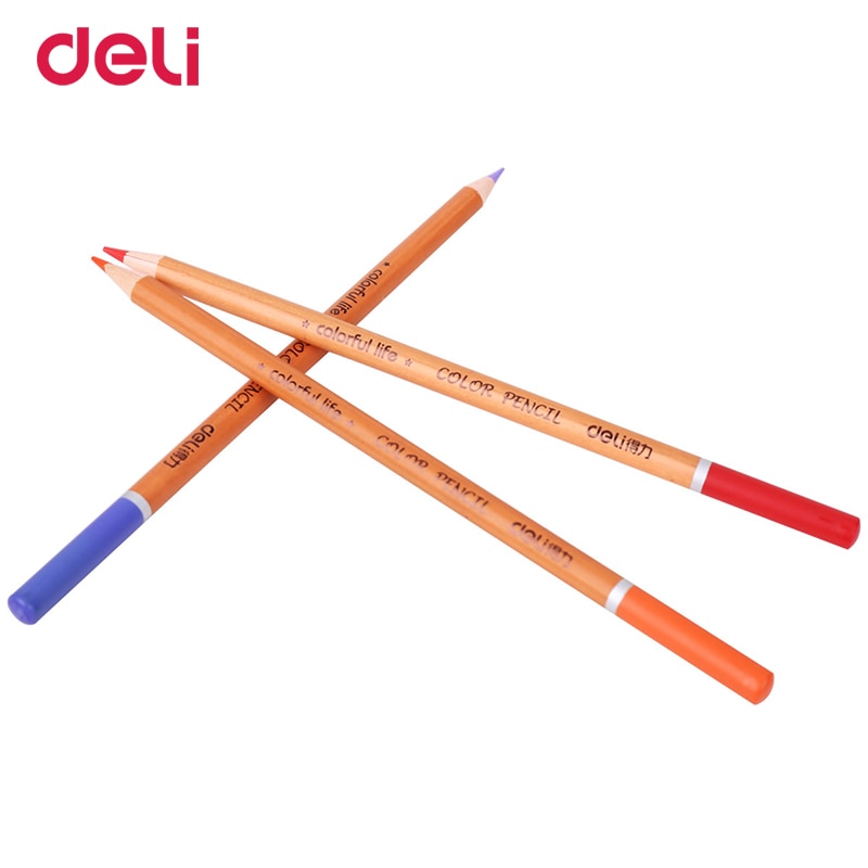 Deli 18 Pcs Kawaii Kleur Potloden Leuke Houten Kleurpotlood Set Hout Kleur Potlood Voor Kid School Graffiti Tekening Schilderen