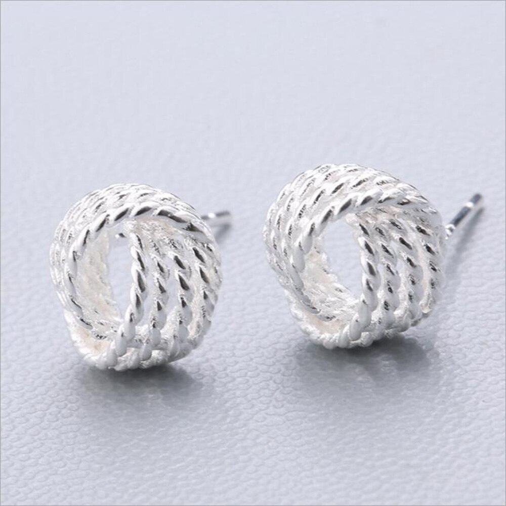 XIYANIKE Geometry Earring 925 Sterling Silver Cute Stud Earrings Ear Needle Simple Personality For Women 91-108: 101