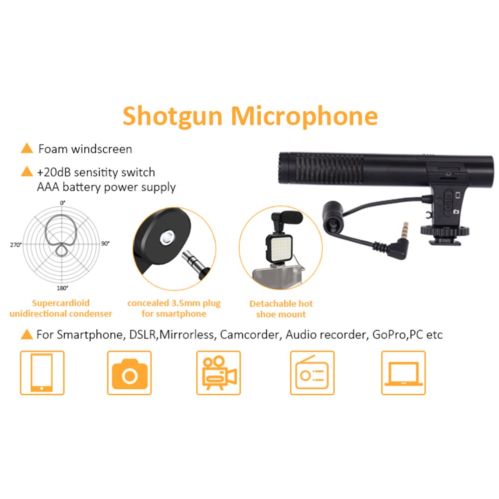 Smartphone Vlogging Kit Video Recording Equipment with Tripod Fill Light Shutter for Camera Phone Photography Set Mic Vlogger