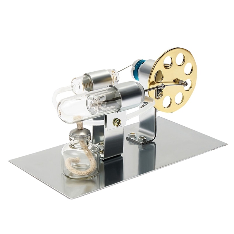 Eencilinder Sterling Motor, Model Stoom Power Fysica Wetenschap Onderwijs Tool Fysica Stoom Elektriciteit Miniatuur Generator