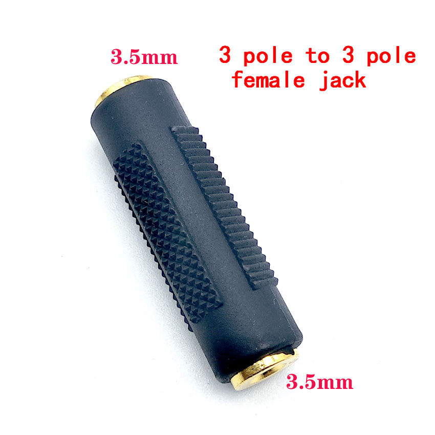 Adaptador de Audio de 3 piezas para altavoz, conector macho a hembra de 3,5 MM, 2,5mm a 2,5mm, Cable auxiliar para auriculares, 3,5: Castaño