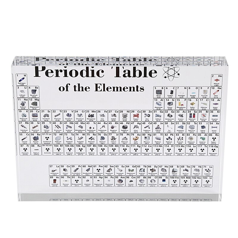 Acryl Periodische Tabelle Anzeige mit Elemente Tisch Anzeige, mit Elemente Schüler Lehrer Chemische Handwerk Dekoration
