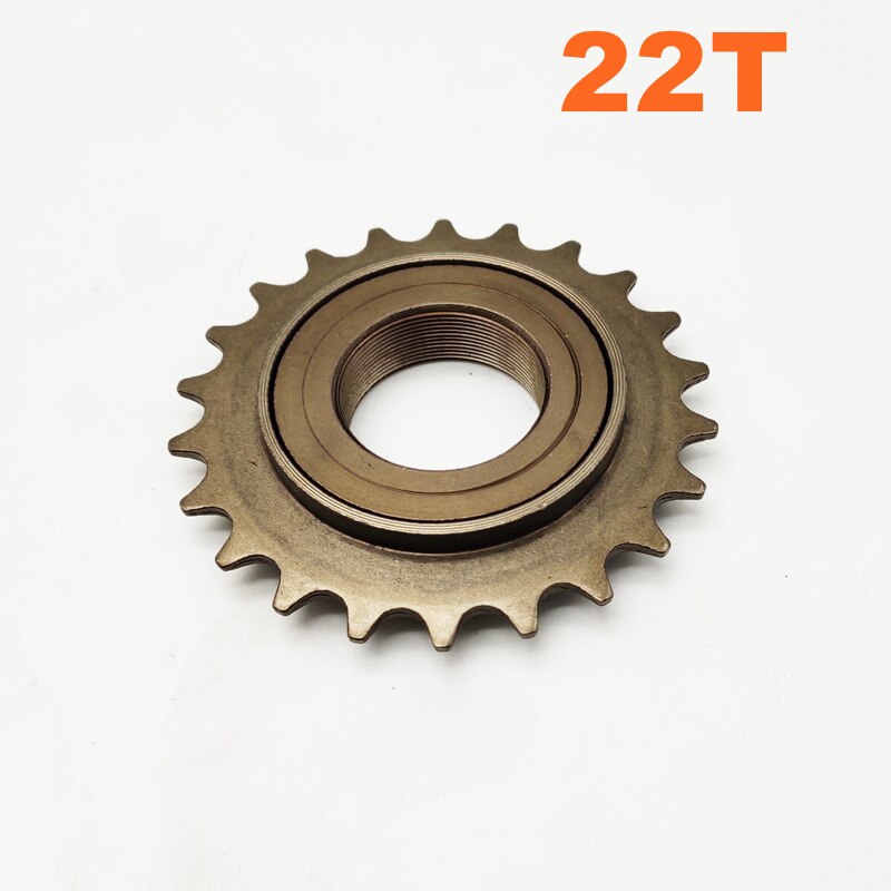 16T 18T 20T 22T Ebike Ruota Libera con Adattatore di base per unire Motore 1/2 "X" 1/8 "Catena di Misura #410 Catena Della Bicicletta per Guida a Sinistra Del Motore: solo 22T freewheel