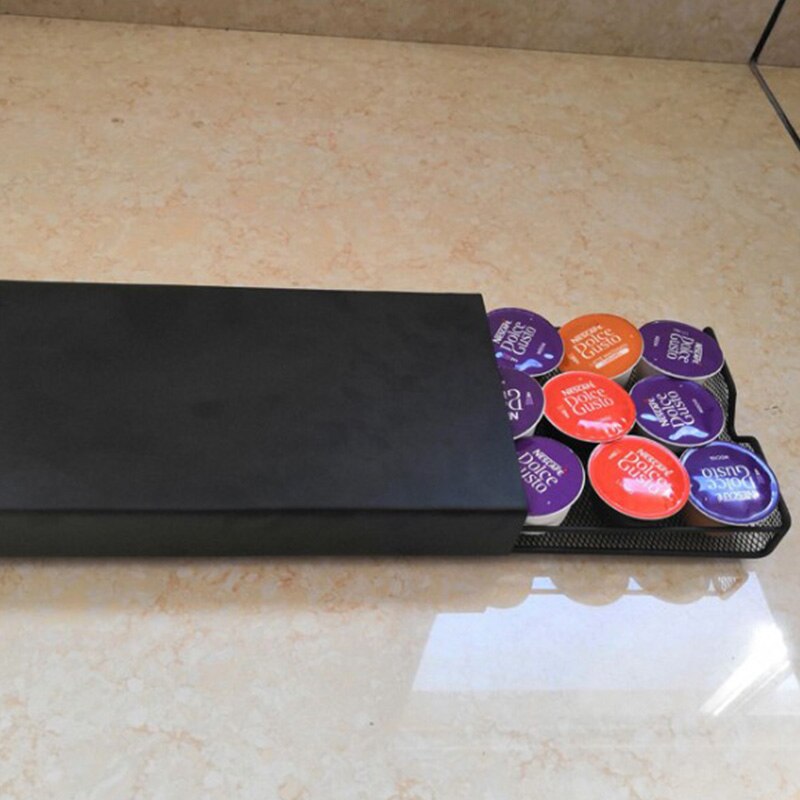 Duurzame koffiestandaard rek lades capsule organizer koffie capsule houder dolce gusto/lavazza/nespresso koffie capsules planken