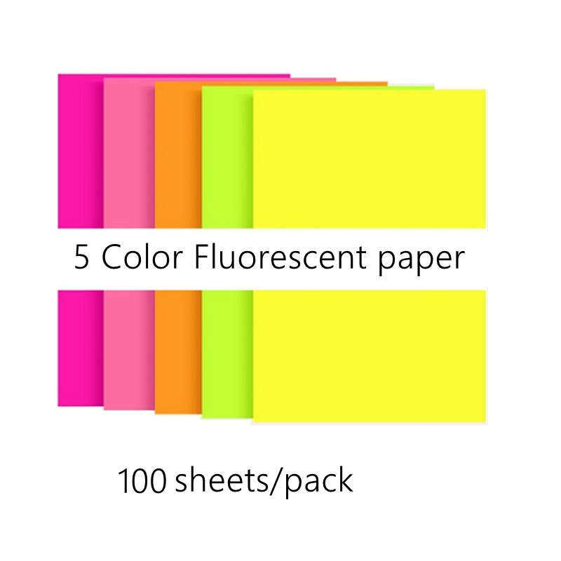 A4 papier druck und duplizieren dicke handgemachte papier Origami rechteckigen farbe freundlicher Origami Material leuchtstoff papier: 100Blätter