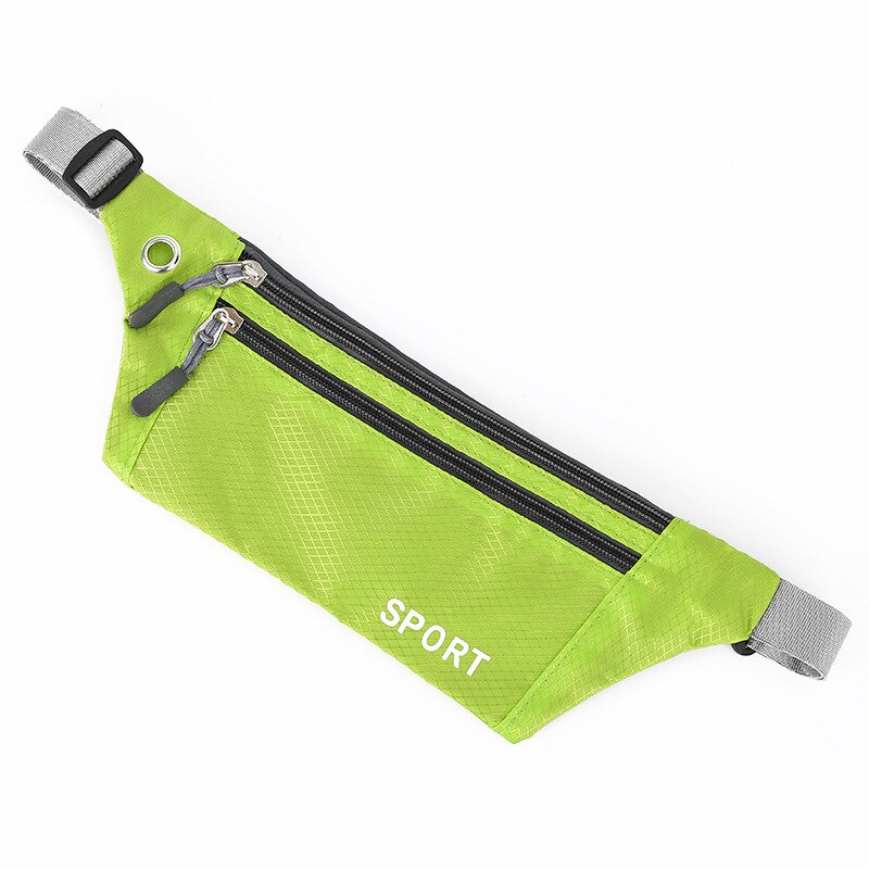 Hjkl nylon löpar midjeväska fitness fanny packs mobiltelefon hållare ficka jogging sport camping vandring bälte vattenflaska väskor: C