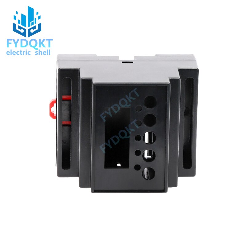 DIN Rail PLC Electrical Shell Barrier Isolation Module Instrument Shell Plastic Case 4-02-10: 88X72X59mm Junction Box Black