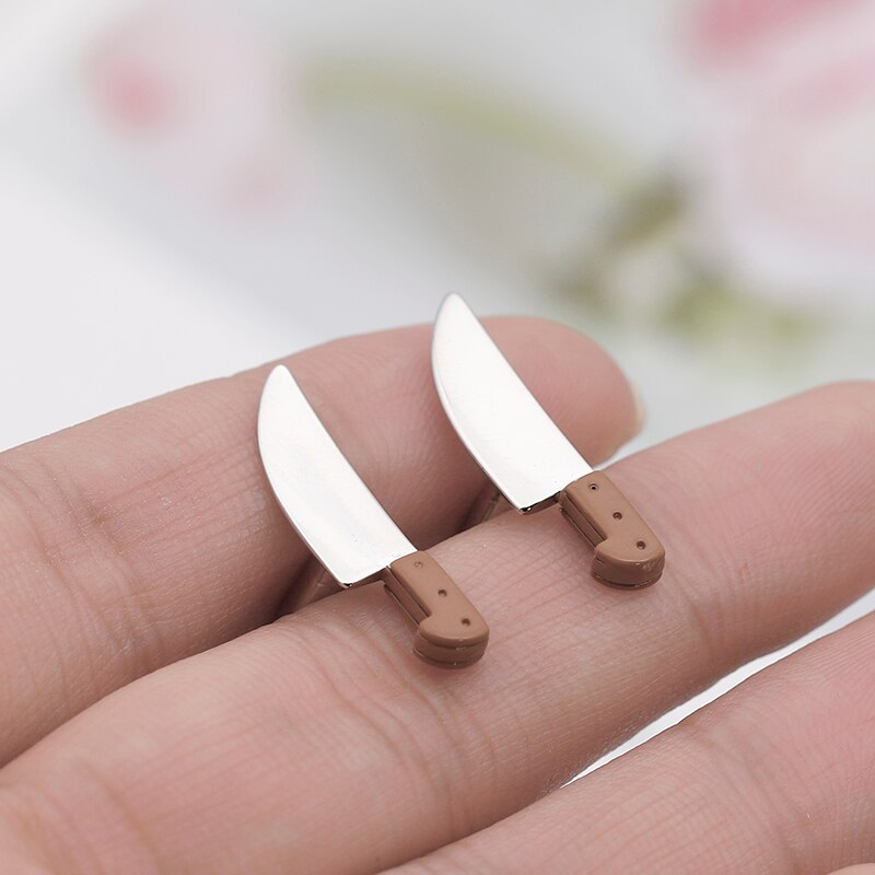 Copper Cufflinks Kitchen Knife Cufflinks Men's And Women's Shirts Party Practical Luxury Jewelry Cufflinks