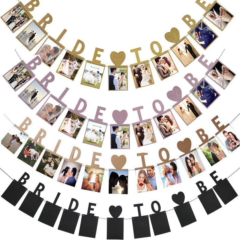 Rosa Gold Braut Zu Werden Banner Hochzeit Dekoration Girlande Hochzeit Foto Requisiten Banner