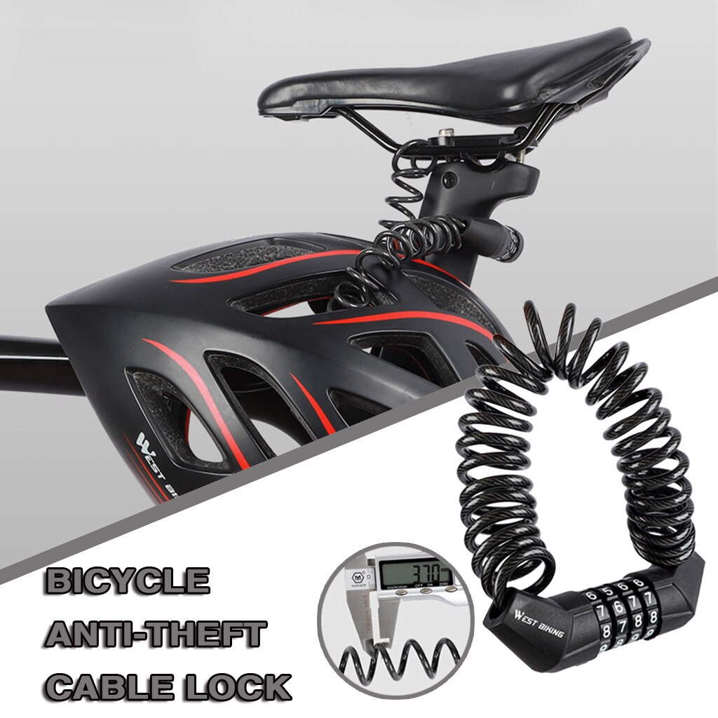 Fietsslot Fiets Codeslot Reizen Helm Lock Bike Wachtwoordbeveiliging Voor Mtb Road Fietsen Zinklegering Fiets Accessoires