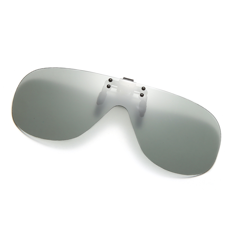 Vintage hombres Flip Up Clip en Gafas De Sol polarizadas fotocromáticas lente amarilla Gafas De conducción nocturna Gafas femeninas Gafas De Sol: Azul