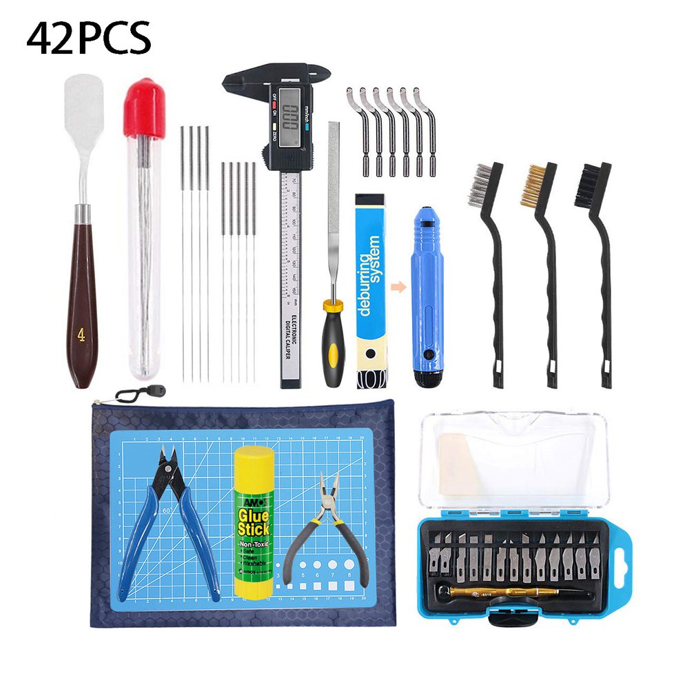 42pcs/set 3D Printer Cleaning And Disassembly Tools DIY Kit 3D Printer Accessories Tools For Printing Disassembly Cleaning: Default Title